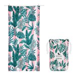 banana leaf botanical beach towel